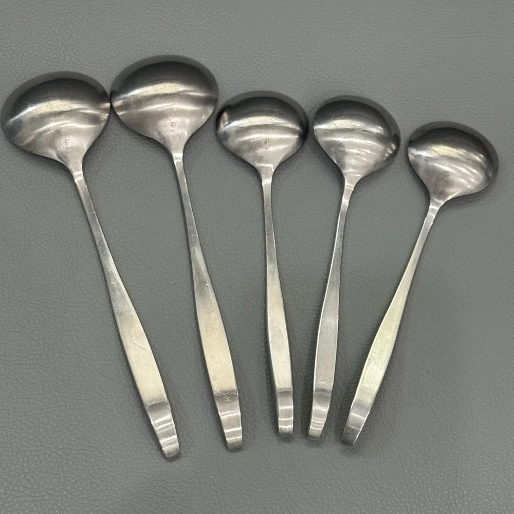 Gourmet Settings GS Balance Glossy 18C Stainless  2 Soup Spoons, 3 Teaspoons